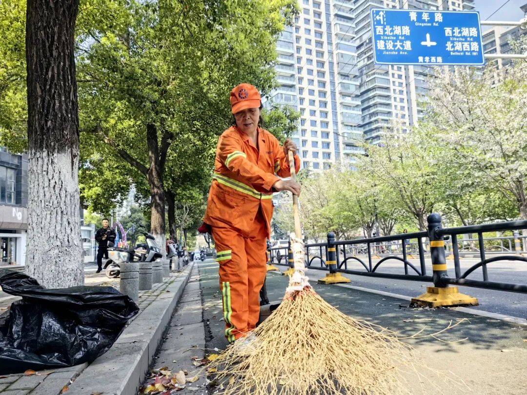 西北湖缓扫落樱，邀您共赴一场“花瓣地毯”的浪漫