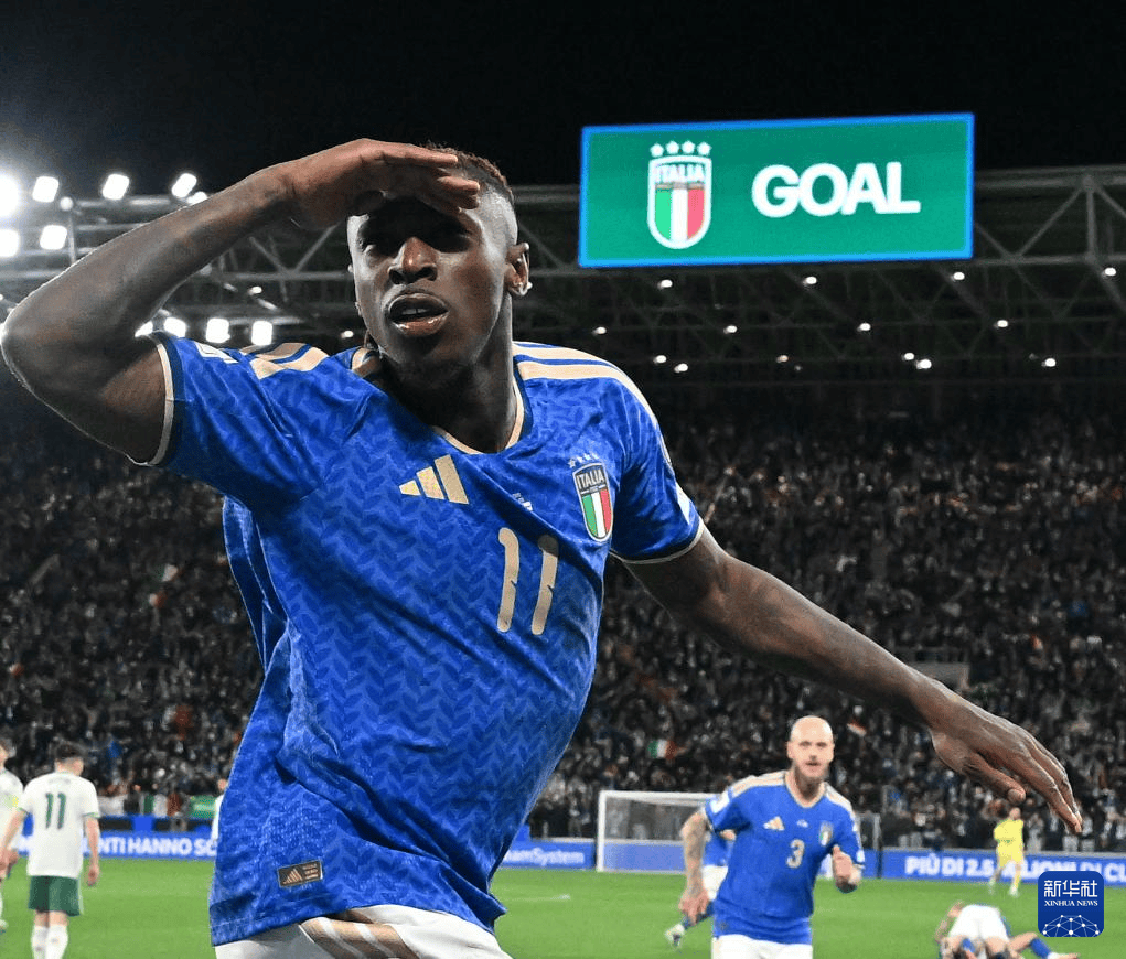 足球——世预赛附加赛：意大利胜北爱尔兰