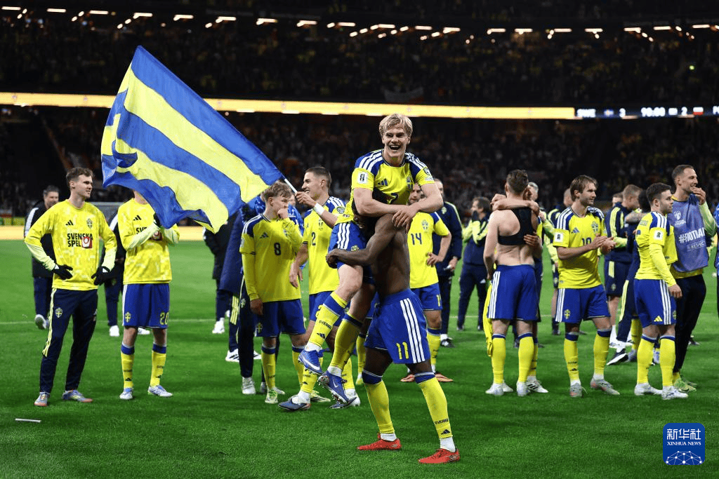 足球——世预赛附加赛：瑞典晋级世界杯正赛